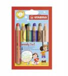 STABILO Színes ceruzák Stabilo woody 3in1, 6 db (8806)