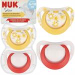 Nuk Nyugtató Cumi Szilikon 6-18M Star Kislánynak 2db Tok (541395)