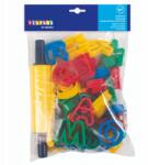 Playbox PlayBox: Műanyag gyurma formázó szett kiszúró formákka lés sodrófával 42 (PlayBox: Műanyag gyurma formázó szett kiszúró)