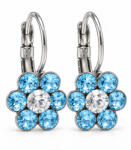VIRÁG kapcsos fülbevaló - 12 mm (aquamarine) felnőtt méret (2026093004)