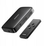 UGREEN Hdmi kapcsoló Ugreen CM332 3x1 (fekete) (80125)
