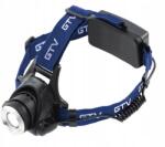 GTV Led fejlámpa 6W elemes 2xAAA 2 üzemmód Zoom Sos alumínium IP44 275m (LT-LC6WT3-60)