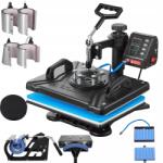 Vevor Hőprés 12x15 hüvelykes 10 az 1-ben 1000 W-os 360°-os forgatással Diy ingekhez, bögrékhez (Prasa termiczna 1000 W)