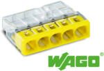 Wago Gyorscsatlakozó kábelhez 5x2, 5mm2 Eredeti Wago 2273-205 1 db (E/2273-205/100)