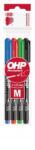 ICO Permanens marker, Ohp, M, 4 szín, 1-1, 5 mm, Ico