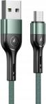  Fonott kábel Usams U55 2A microUSB U55 zöld/green 1m SJ450USBSG02