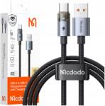 Mcdodo Usb-a Usb-c Gyorstöltő Kábel Usb Type C 6A 100W 1M Led Fekete (CA-6890)