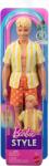 Mattel Fashionistas Ken baba Ken Barbie Style #252 rövidnadrágban