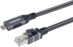 PremiumCord Ethernet kábel Usb-c -> Lan RJ45 10/100/1000 Mbit hossz 2m (ku31net2)