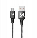 Wozinsky Usb kábel microUSB 2, 4A 1m fekete (WUC-M1B) (5900495892584)