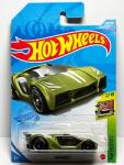 Mattel Hot Wheels-impavido 1 Hw Exotics 200/250 zöld 2/10 Hosszú Kártya (GRY85)