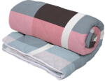 Alcam Pilota Alcam Blue Pink 140x200 cm, 2 persoane, 4 anotimpuri, fibra siliconica, husa microfibra, cu model