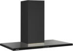Pyramis Hota decorativa Pyramis SILVERLIGHT, 90cm, 570mc h, inox si stica neagra, timer, 570 mc h, 5 viteze, Clasa D (3122959901) Hota