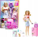 Mattel Malibu Barbie játékbaba szett Utazás Közben bőrönddel és kutyával HJY18 Mattel (HJY18)