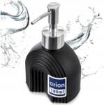 Orion Fürdőszobai folyékony szappan adagoló gél tartály fekete 180 ml (8592381243227)