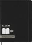 Moleskine heti naptár Pro XL, keményfedeles, 12M, fekete 2027 (8056999279486)