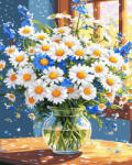Oh Art! Set pictura pe numere, cu sasiu, Margarete, 40x50 cm (ANG1130)