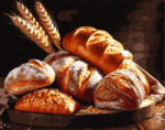 Oh Art! Set pictura pe numere, cu sasiu, Miros de paine, 40x50 cm (ANG1158)