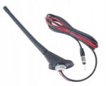 Carmotion Rádióantenna erősítővel, gumírozott, árboc 24 cm (58521)