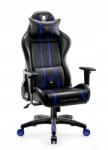 Diablo Chairs Gamer Szék Bőr Diablo Chairs X-One 2.0 Normal Size Fekete-Kék (871)