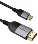 Qoltec 2 db Usb-c Hdmi Adapter Kábel, nagy sebességű, 4K 60Hz, 32AWG, 2m (50438)