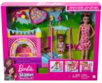 Mattel Bébi Játékok Barbie Skiper Játék Baba Felfújható Kastély Szett (HHB67)