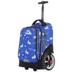 KidsCare Troler scolar pentru copii KidsCare Uniconi, cu maner telescopic si roti mari cu spite, albastru (KC_TRS_BlueUnicorn1)