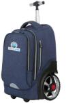KidsCare Troler scolar pentru copii KidsCare Navy, cu maner telescopic si roti mari cu spite, Bleumarin (KC_TRS_Navy1)