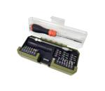 Heinner Set Șurubelniță cu Clichet Heinner, 43 Piese, 40 Biți S2, Extensie Flexibilă și Adaptor (PCSS018) Surubelnita