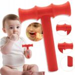  Szenzoros rágóka, T típusú, szenzoros stimuláció Piros, nagyon puha (7311506223095)