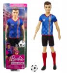Mattel Barbie Focista Ken Játékbaba Labdával Foci Mezben HCN15 (HCN15)