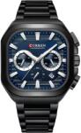 Curren Ceas bărbătesc CURREN CA-41624 - Negru / Albastru KP41624 Ceas