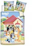 Bluey Neighborhood gyerek, ovis ágyneműhuzat 100×135cm, 40×60 cm (JFK108803) - sziporkashop
