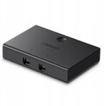 Ugreen 2 portos Usb 3.0 kapcsoló (2x Usb-b Usb-a), fekete (30345) (30345)