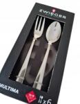 Zwieger 12 db evőeszköz készlet Zwieger Multima 6 teáskanál 6 süteményes villa (JPS25-034-3)