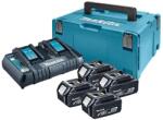 Makita 197626-8 DC18RD + 4x BL1850B 18V. 5Ah (509)