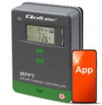 Qoltec Töltésszabályozó Mppt 20A 12V 24V napelemes LCD Bluetooth Usb Qoltec App (53661)
