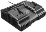 SolPlant Incarcator rapid dublu pentru acumulatori, 2x4.5 Ah, 18V, SAS+ALL, Dedra