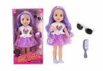 MomKi Papusa Fashion Cu Accesorii, Mov (momki683771) Papusa