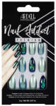 Ardell Nail Addict Green Glitter Chrome False Nails