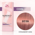Wella Shinefinity Zero Lift Glaze Vopsea 07-59 Strawberry Wine 1un 60ml