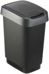rotho Twist Silver - trash bin - 25l (7610859135391)