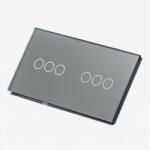 Tosyco Întrerupător simplu cu touch (tactil) din sticlă [CLONE] [CLONE] [CLONE] [CLONE] (TOS-C3G3G-Y)