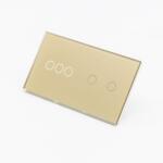 Tosyco Întrerupător simplu cu touch (tactil) din sticlă [CLONE] [CLONE] [CLONE] (TOS-C3G2G-G)