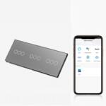 Tosyco Întrerupător simplu cu touch (tactil) din sticlă [CLONE] [CLONE] [CLONE] [CLONE] [CLONE] (TOS-C3G3G3G1WWIFI-L-Y)