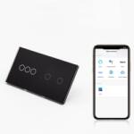Tosyco Întrerupător simplu cu touch (tactil) din sticlă [CLONE] [CLONE] [CLONE] [CLONE] [CLONE] [CLONE] [CLONE] (TOS-C3G2G1WWIFI-L-B)