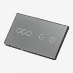 Tosyco Întrerupător simplu cu touch (tactil) din sticlă [CLONE] [CLONE] [CLONE] (TOS-C3G2G-Y)