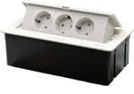 Tosyco Priză Schuko simplă cu ramă din sticlă [CLONE] [CLONE] (TOS-IGZ-517-W)