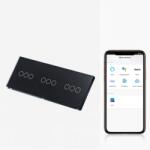 Tosyco Întrerupător simplu cu touch (tactil) din sticlă [CLONE] [CLONE] [CLONE] [CLONE] [CLONE] (TOS-C3G3G3G1WWIFI-L-B)