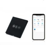 Tosyco Întrerupător draperie WIFI cu touch (tactil) din sticlă (TOS-CDWIFI-B)